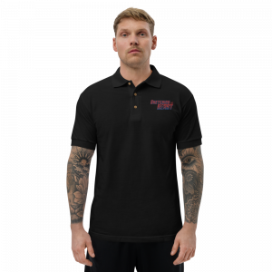 Embroidered Sketching The Beast Polo Shirt