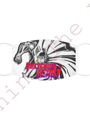 Snug-Fit Polyester sketching the beast Mask
