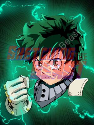 Deku print 8.5 x 11 Comic Headshot