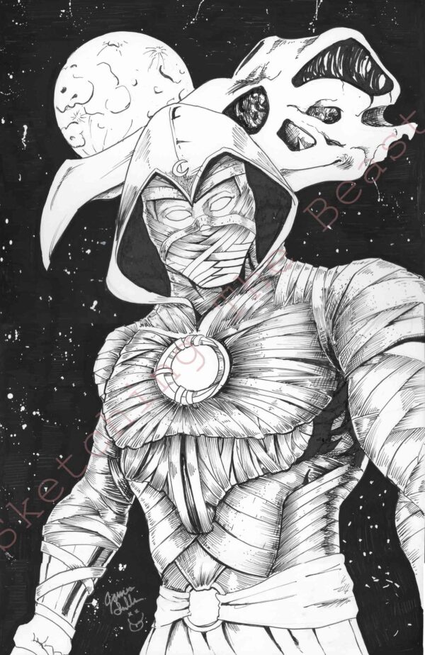 Moon Knight Original Art Piece