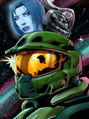 11 x 17 Masterchief Halo