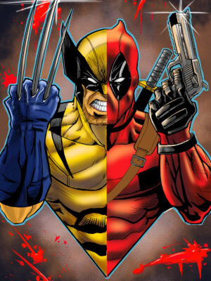 deadpool and wolvie sketch Wolverine/dp